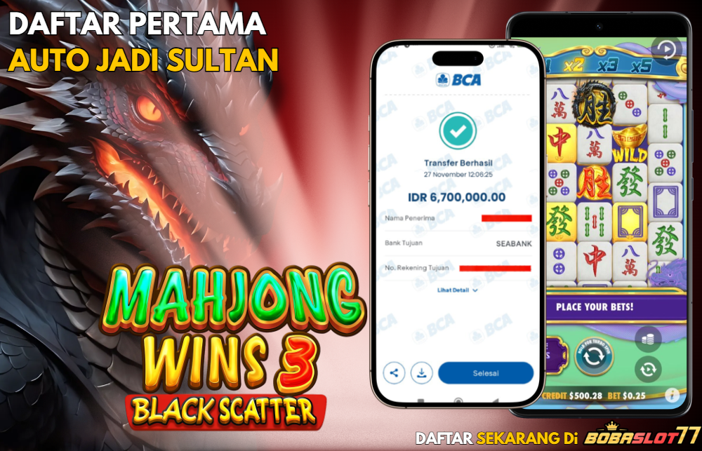 Selamat kepada user id : nah*****79 Wede Rp 6.700.000 di Game MAHJONG WINS 3 PRAGMATIC PLAY Cair Gk Sampe 1 Menit! Menang Mudah di Bobaslot77